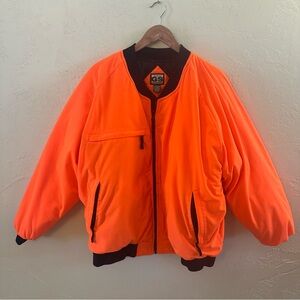 Guide Series Orange and Black Quilted Waterproof and Insulated Hunting Jacket